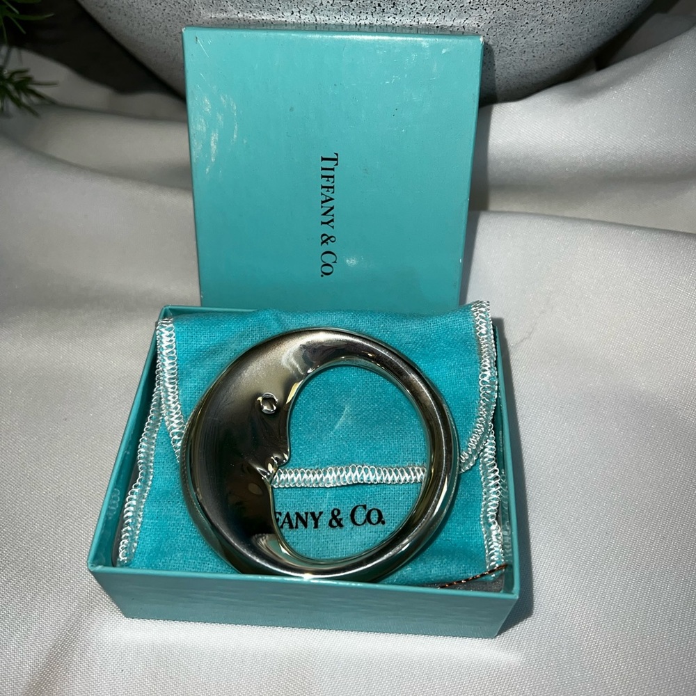 Tiffany Half Moon Baby Rattle